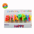 Decorative letter shaped novelty candles